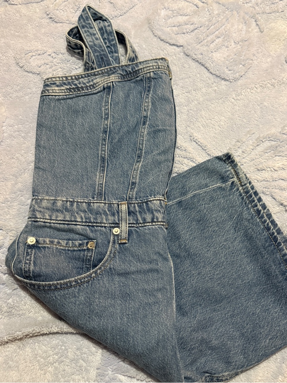 Levi's Light Blue Denim Women's Overalls Dress